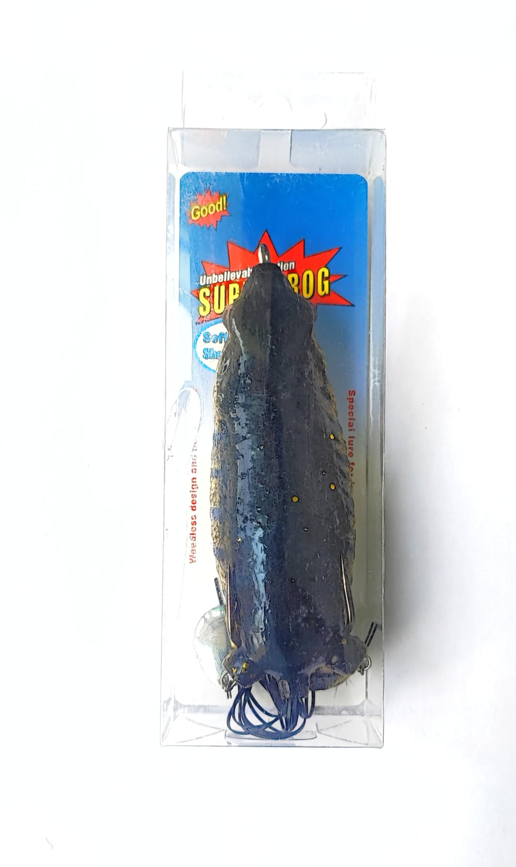 Top Water Rat Action Frog Lure with Sequin Spinning Legs 26gm