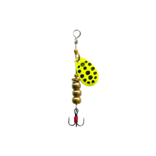 #0 Yellow Moth Fly Spinner for Fishing/Specially Designed Lure for Small Species Like Trout