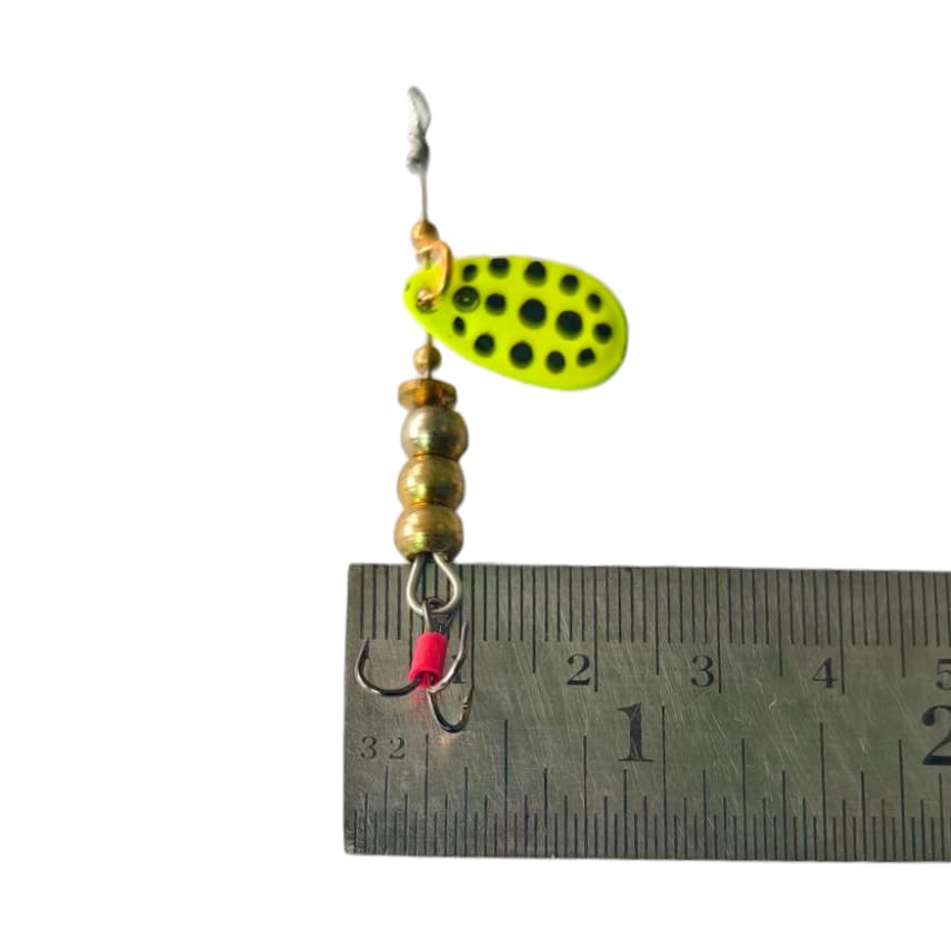 #0 Yellow Moth Fly Spinner for Fishing/Specially Designed Lure for Small Species Like Trout