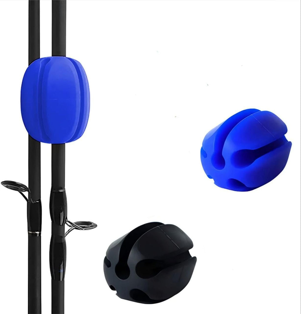 Multifunctional Fishing Rod Holder, Silicon Egg Shape Design, 6x4 cm, for carrying/storing/detaching rods