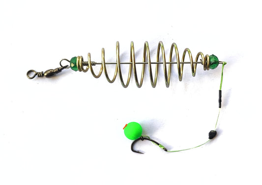 Fishmen Fishing Feeder for Carp Fishing Including popup Rig Made with Mustad XV-2 Carp Hook