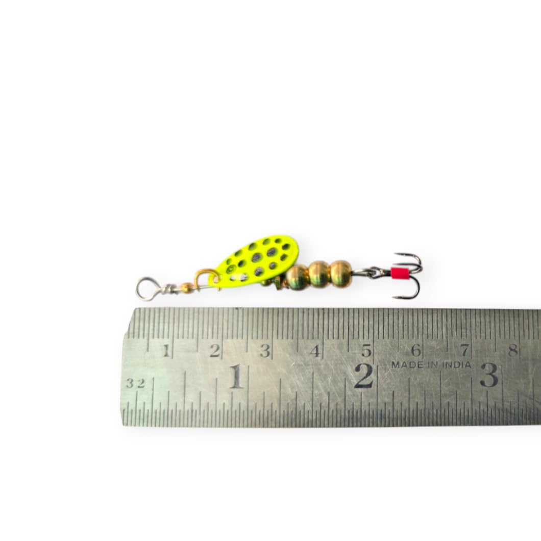 #0 Yellow Moth Fly Spinner for Fishing/Specially Designed Lure for Small Species Like Trout