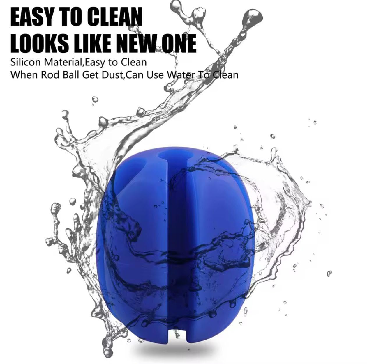 Multifunctional Fishing Rod Holder, Silicon Egg Shape Design, 6x4 cm, for carrying/storing/detaching rods