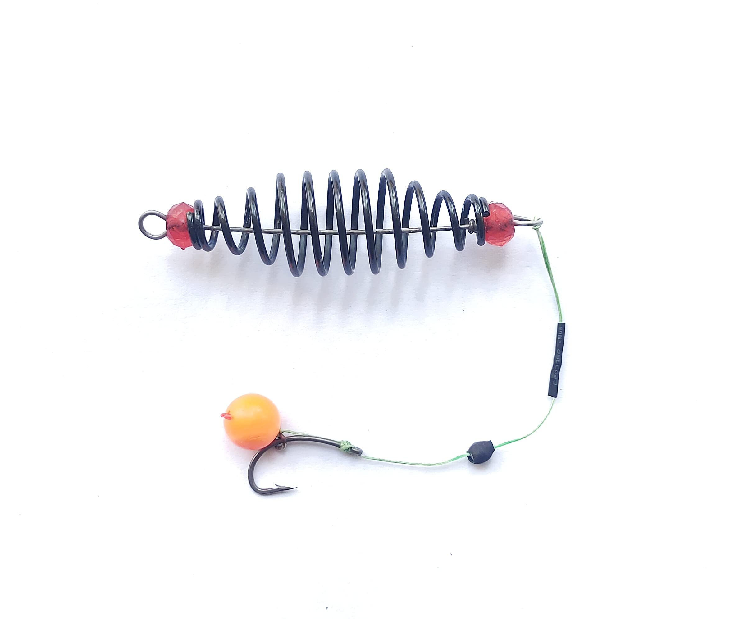 Fishing Carp Feeder with popup Blow Back rig Made with Mustad