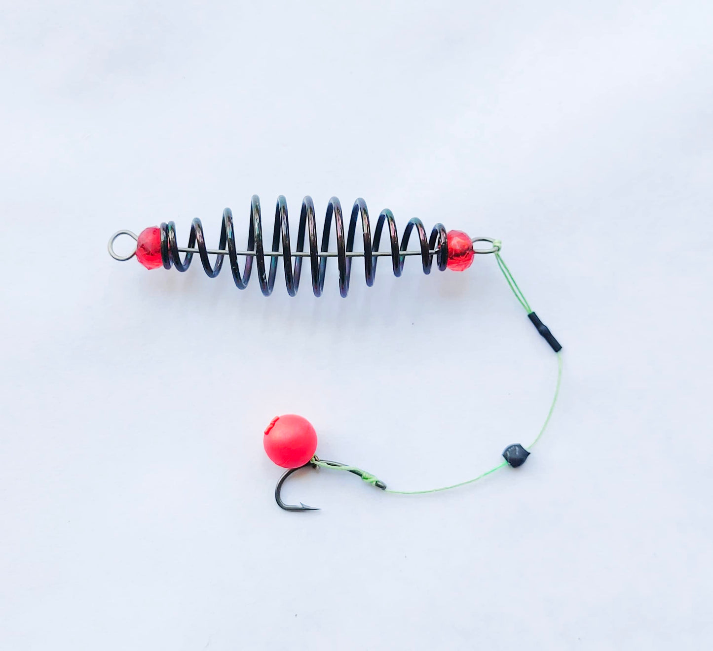 Fishing Carp Feeder with popup Blow Back rig Made with Mustad
