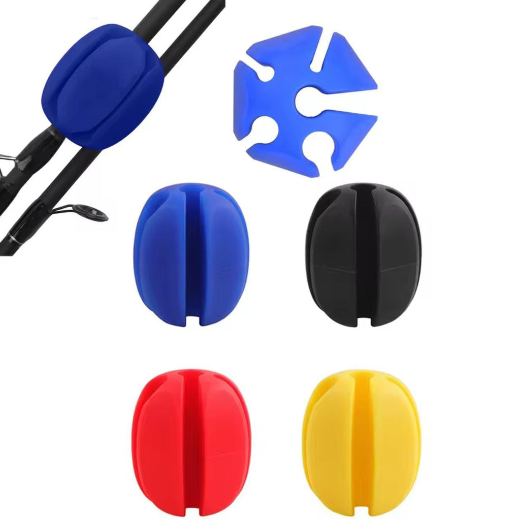 Multifunctional Fishing Rod Holder, Silicon Egg Shape Design, 6x4 cm, for carrying/storing/detaching rods