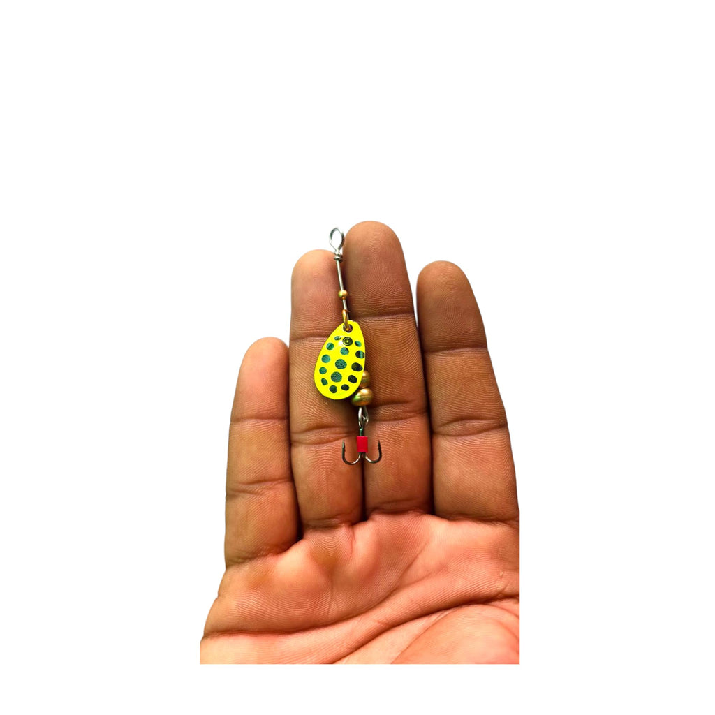 #0 Yellow Moth Fly Spinner for Fishing/Specially Designed Lure for Small Species Like Trout